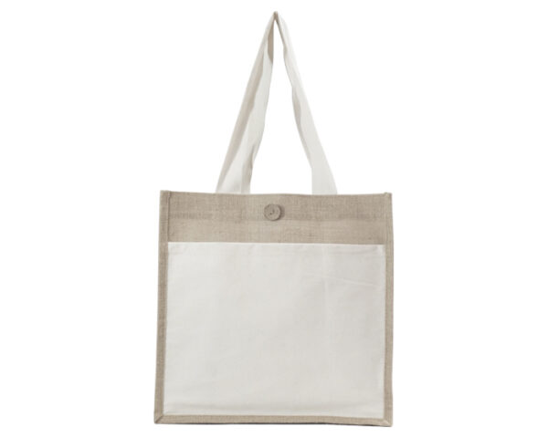 BOLSA DE YUTE /ALGODÓN CAMPESTRE A2848 BLANCO (Algodón / Yute)