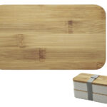 BOX LUNCH BAMBÚ ROBLE A2863 CAFÉ (PLÁSTICO PP / FIBRA DE TRIGO / BAMBÚ / A2863.21 /  ARTICULOS PROMOCIONALES)