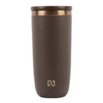 TERMO DOBLE PARED DE GRANO DE CAFÉ NAYAD NEO -TAPA DESLIZABLE A2868 CAFÉ (EXTERIOR: GRANOS DE CAFÉ / INTERIOR: ACERO INOXIDABLE / A2868.21 /  ARTICULOS PROMOCIONALES)