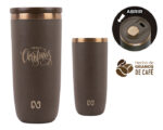 TERMO DOBLE PARED DE GRANO DE CAFÉ NAYAD NEO -TAPA DESLIZABLE A2868 CAFÉ (EXTERIOR: GRANOS DE CAFÉ / INTERIOR: ACERO INOXIDABLE / A2868.21 /  ARTICULOS PROMOCIONALES) - Image 3