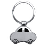 LLAVERO EN FORMA DE AUTO PISTA A2885 PLATA (ALEACIÓN DE ZINC / A2885.17 /  ARTICULOS PROMOCIONALES)
