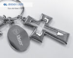 LLAVERO EN FORMA DE CRUZ AMÉN A2892 PLATA (ALEACIÓN DE ZINC / A2892.17 /  ARTICULOS PROMOCIONALES) - Image 2