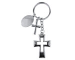 LLAVERO EN FORMA DE CRUZ AMÉN A2892 PLATA (ALEACIÓN DE ZINC / A2892.17 /  ARTICULOS PROMOCIONALES)