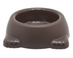 RECIPIENTE PARA MASCOTAS HUELLITAS A2895 CAFÉ (PLÁSTICO PP / A2895.21 /  ARTICULOS PROMOCIONALES)
