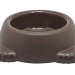 RECIPIENTE PARA MASCOTAS HUELLITAS A2895 CAFÉ (PLÁSTICO PP / A2895.21 /  ARTICULOS PROMOCIONALES)