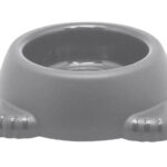 RECIPIENTE PARA MASCOTAS HUELLITAS A2895 PLATA (PLÁSTICO PP / A2895.17 /  ARTICULOS PROMOCIONALES)