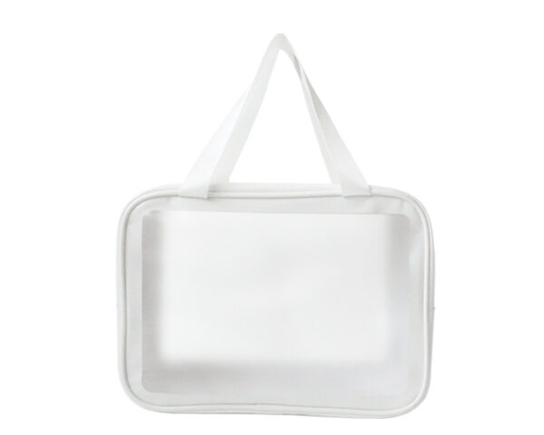 BOLSA IMPERMEABLE PARA ACCESORIOS CON ASAS PATY A2909 BLANCO (Cuero / PVC)