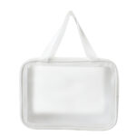 BOLSA IMPERMEABLE PARA ACCESORIOS CON ASAS PATY A2909 BLANCO (CUERO / PLÁSTICO PVC / A2909.01 /  ARTICULOS PROMOCIONALES)