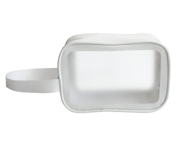 ESTUCHE IMPERMEABLE PARA ACCESORIOS CON ASAS DORIS A2910 BLANCO (Cuero / PVC)