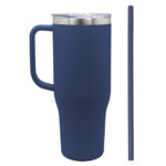 TERMO DE ACERO INOXIDABLE DE 1,200 ML. BARNEY A2915 AZUL MARINO (ACERO INOXIDABLE / A2915.11 /  ARTICULOS PROMOCIONALES)
