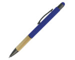 BOLÍGRAFO DE ALUMINIO CON BAMBÚ ELEBAM A2921 AZUL (ALUMINIO, BAMBÚ Y CLIP DE METAL / A2921.09 /  ARTICULOS PROMOCIONALES)