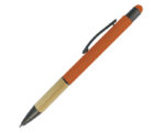 BOLÍGRAFO DE ALUMINIO CON BAMBÚ ELEBAM A2921 NARANJA (ALUMINIO, BAMBÚ Y CLIP DE METAL / A2921.03 /  ARTICULOS PROMOCIONALES)