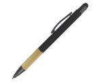 BOLÍGRAFO DE ALUMINIO CON BAMBÚ ELEBAM A2921 NEGRO (ALUMINIO, BAMBÚ Y CLIP DE METAL / A2921.02 /  ARTICULOS PROMOCIONALES)