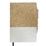 LIBRETA ECOLÓGICA ALCORNOQUE A2923 BLANCO (CORCHO, ALGODÓN Y PAPEL / BOLÍGRAFO: CORCHO Y FIBRA DE TRIGO. / A2923.01 /  ARTICULOS PROMOCIONALES)