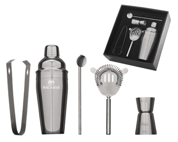 SET PARA BEBIDAS DE ACERO INOXIDABLE COCOBONGO A2928 PLATA (Acero Inoxidable) - Imagen 3