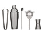 SET PARA BEBIDAS DE ACERO INOXIDABLE COCOBONGO A2928 PLATA (ACCESORIOS: ACERO INOXIDABLE // ESTUCHE: CARTÓN / A2928.17 /  ARTICULOS PROMOCIONALES)