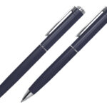 SET DE BOLÍGRAFOS DE METAL MOZART A2941 AZUL (BOLÍGRAFO: ALUMINIO // ESTUCHE: CARTÓN / A2941.09 /  ARTICULOS PROMOCIONALES)