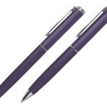 SET DE BOLÍGRAFOS DE METAL MOZART A2941 MORADO (BOLÍGRAFO: ALUMINIO // ESTUCHE: CARTÓN / A2941.29 /  ARTICULOS PROMOCIONALES)