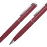SET DE BOLÍGRAFOS DE METAL MOZART A2941 ROJO (BOLÍGRAFO: ALUMINIO // ESTUCHE: CARTÓN / A2941.04 /  ARTICULOS PROMOCIONALES)