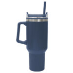 TERMO DE 1,200 ML. MUGLY A2954 AZUL MARINO (TERMO: EXTERIOR ACERO INOXIDABLE / INTERIOR Y ASA: PLÁSTICO PP / A2954.11 /  ARTICULOS PROMOCIONALES)
