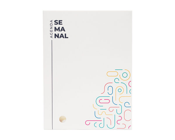 CAJA PARA AGENDA SEMANAL NOVACAJA S A2957 BLANCO (Cartón 350 gms.)