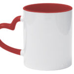 TARRO BICOLOR DE SUBLIMACIÓN 11 OZ DEAR A2960 ROJO (CERÁMICA / A2960.04 /  ARTICULOS PROMOCIONALES)