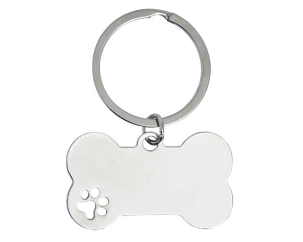 LLAVERO EN FORMA DE HUESO GOOFY A2962 PLATA (Acero Inoxidable)