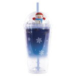 VASO DE PLÁSTICO DOBLE PARED CHRIS A2965 AZUL (PLÁSTICO PS / A2965.09 /  ARTICULOS PROMOCIONALES)