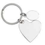 LLAVERO METÁLICO CORAZON DOKI DOKI A2975 PLATA (ALEACIÓN DE ZINC / HIERRO / A2975.17 /  ARTICULOS PROMOCIONALES)