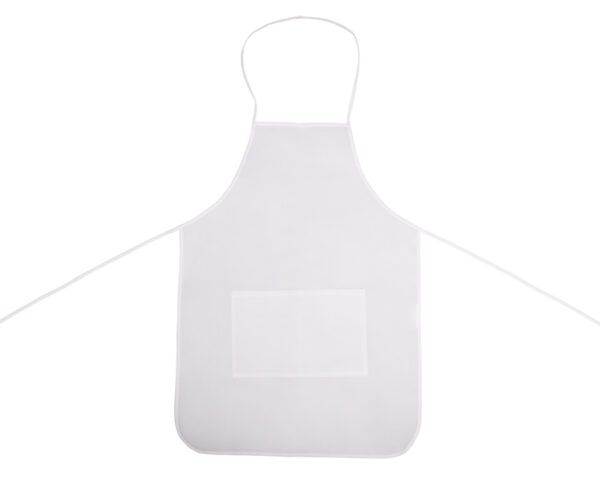 MANDIL DE NON WOVEN CON BOLSA FRONTAL OROPEZA A2979 BLANCO (Plástico)