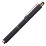 BOLÍGRAFO DE ALUMINIO CON TAPA Y TOUCH SCREEN LOHAN A2985 NEGRO (ALUMINIO / A2985.02 /  ARTICULOS PROMOCIONALES)