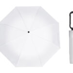 PARAGUAS CON MANGO DE GANCHO GEORGIE A2991 BLANCO (POLIÉSTER / A2991.01 /  ARTICULOS PROMOCIONALES)