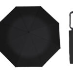 PARAGUAS CON MANGO DE GANCHO GEORGIE A2991 NEGRO (POLIÉSTER / A2991.02 /  ARTICULOS PROMOCIONALES)