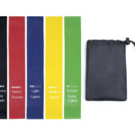 SET DE LIGAS DEPORTIVAS GYMTIME A3009 NEGRO (LATEX / POLIÉSTER / A3009.02 /  ARTICULOS PROMOCIONALES)