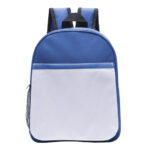 MINI MOCHILA CON SOLAPA PARA SUBLIMACIÓN JUSTIN A3011 AZUL (POLIÉSTER / A3011.09 /  ARTICULOS PROMOCIONALES)