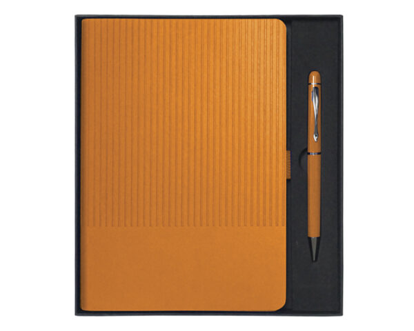 SET DE LIBRETA CON BOLIGRAFO NERUDA A3018 NARANJA (Plástico)