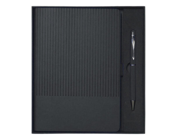 SET DE LIBRETA CON BOLIGRAFO NERUDA A3018 NEGRO (Plástico)