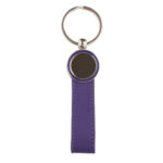 LLAVERO CON CORREA Y PLACA DEXTER A3031 MORADO (TERMO PU / ACERO INOXIDABLE / A3031.29 /  ARTICULOS PROMOCIONALES)