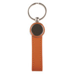 LLAVERO CON CORREA Y PLACA DEXTER A3031 NARANJA (TERMO PU / ACERO INOXIDABLE / A3031.03 /  ARTICULOS PROMOCIONALES)