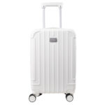 MALETA DE VIAJE TEXTURIZADA AUSTRALIA A3039 BLANCO (PLÁSTICO ABS / A3039.01 /  ARTICULOS PROMOCIONALES)