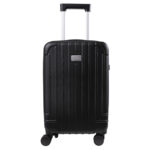 MALETA DE VIAJE TEXTURIZADA AUSTRALIA A3039 NEGRO (PLÁSTICO ABS / A3039.02 /  ARTICULOS PROMOCIONALES)