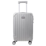 MALETA DE VIAJE TEXTURIZADA AUSTRALIA A3039 PLATA (PLÁSTICO ABS / A3039.17 /  ARTICULOS PROMOCIONALES)