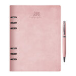 AGENDARIO ORGANIZADOR CON ARILLOS HILTON A3045 PALO DE ROSA (CARPETA: PU // BOLÍGRAFO: ALUMINIO / A3045.25 /  ARTICULOS PROMOCIONALES)