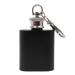 LICORERA DE BOLSILLO MEZCALITO A3069 NEGRO (ACERO INOXIDABLE / A3069.02 /  ARTICULOS PROMOCIONALES)