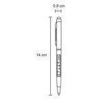 BOLÍGRAFO VERBEL ROJO (AL 5558R - METAL/RUBBER) - Image 4