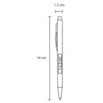 BOLÍGRAFO TAGU NEGRO (AL 17020 - METAL/RUBBER) - Image 2