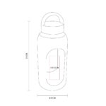 CILINDRO DE VIDRIO IDARA AZUL ANF 052 A (VIDRIO BOROSILICATO / SILICÓN / PLÁSTICO) - Image 4