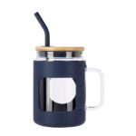 CILINDRO NEBBIA AZUL ANF 058 A (VIDRIO BOROSILICATO / SILICÓN / ACERO INOXIDABLE) - Image 2