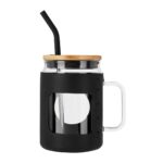 CILINDRO NEBBIA NEGRO ANF 058 N (VIDRIO BOROSILICATO / SILICÓN / ACERO INOXIDABLE) - Image 2