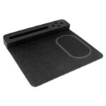 CARGADOR MOUSE PAD AGADIR NEGRO AST 002 N (PLÁSTICO / PU / TELA)
